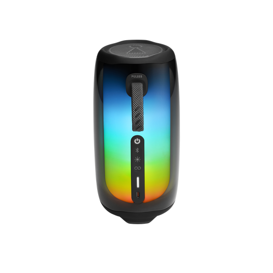JBL Pulse 5 - Black - Portable Bluetooth speaker with light show - Back